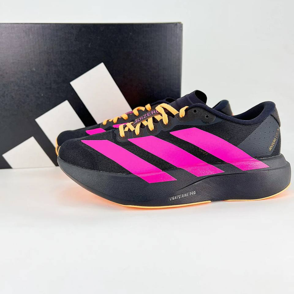 Tênis Adidas Adizero Evo SL - Preto - Amarelo - Rosa