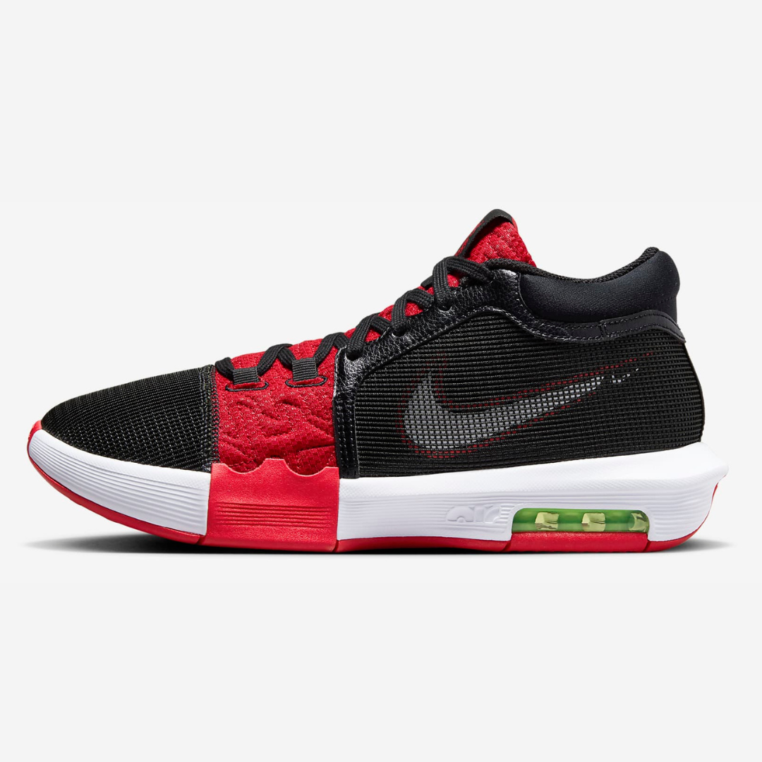 Tênis Nike Lebron Witness VIII - Pretop - Branco - Vermelho