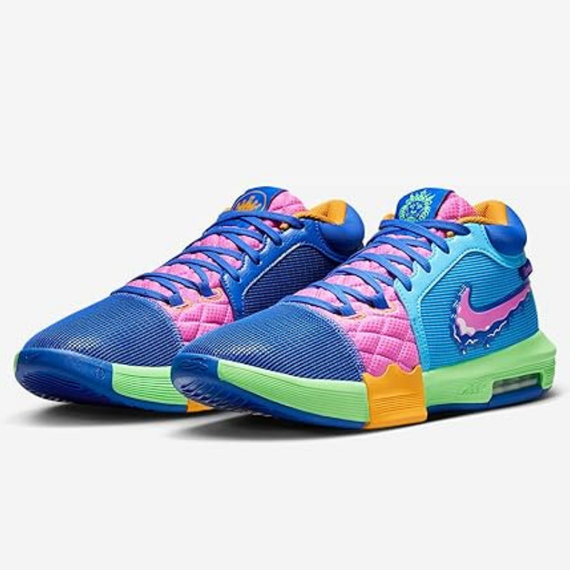 Tênis Nike Lebron Witness VIII - Verde - Azul - Rosa