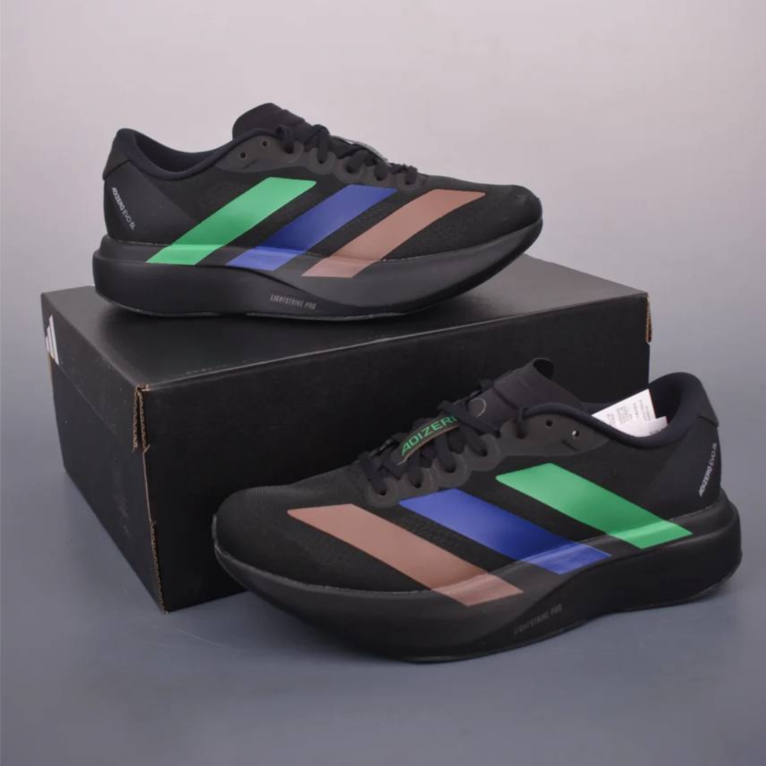 Tênis Adidas Adizero Evo SL - Preto - Azul - Marrom
