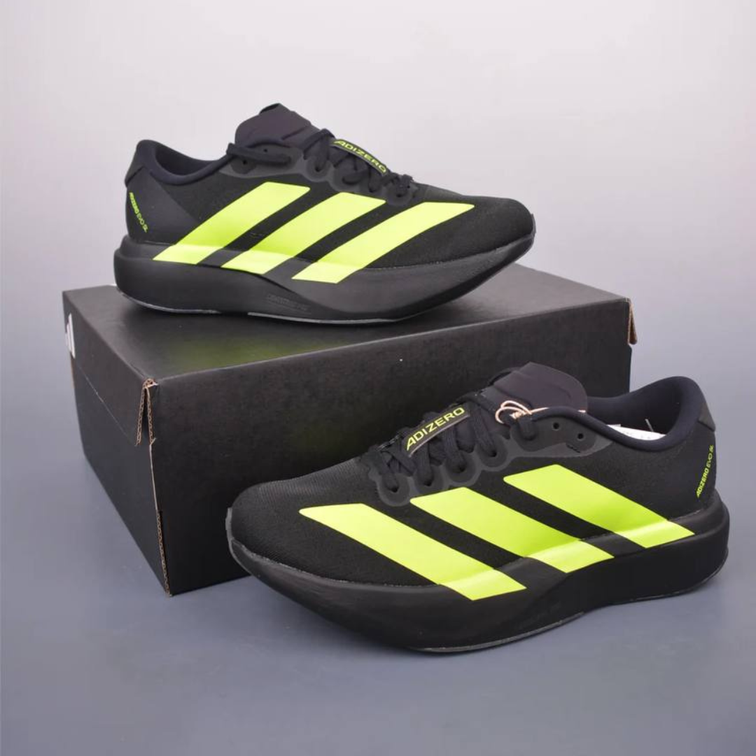 Tênis Adidas Adizero Evo SL - Preto - Verde Neon