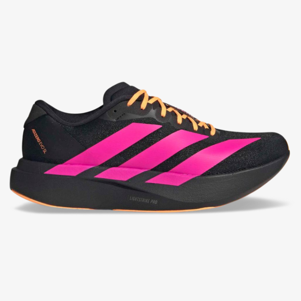 Tênis Adidas Adizero Evo SL - Preto - Amarelo - Rosa