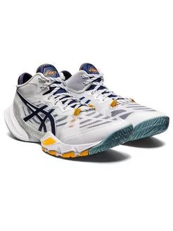Tênis Asics Metarise 1 - Branco - Azul - Amarelo