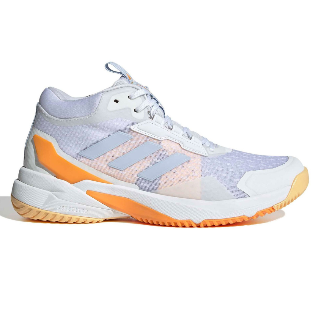 Tênis Adidas Crazyflight Mid 6 - Branco - Laranja