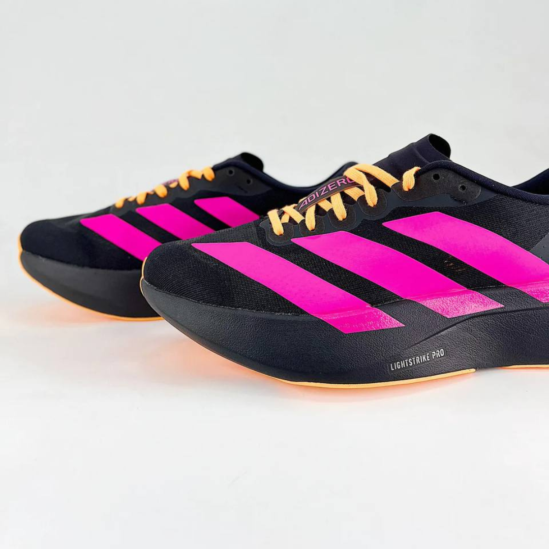 Tênis Adidas Adizero Evo SL - Preto - Amarelo - Rosa