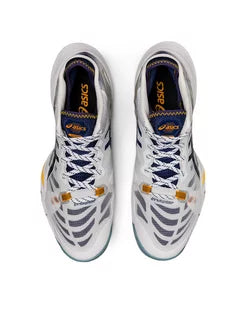 Tênis Asics Metarise 1 - Branco - Azul - Amarelo