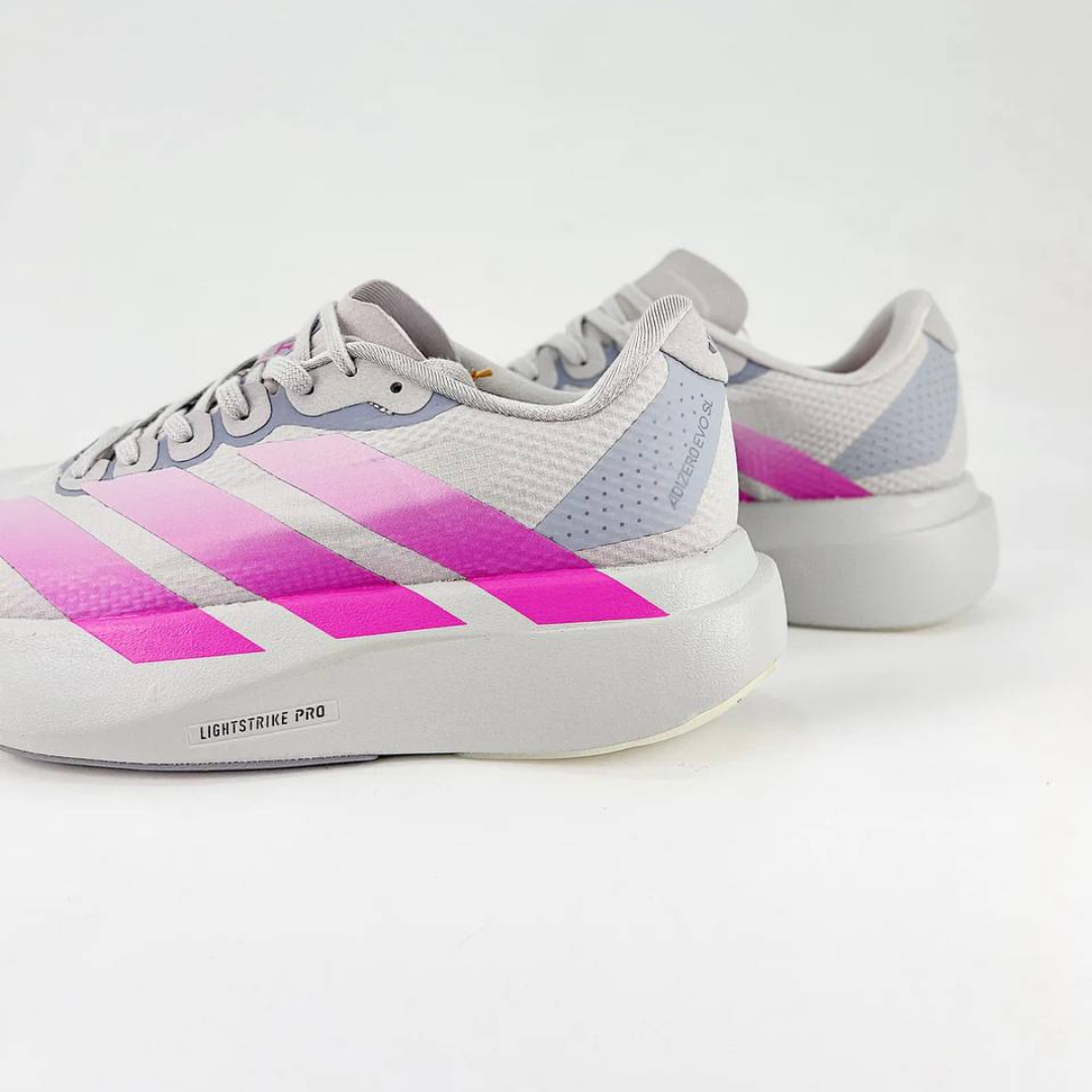 Tênis Adidas Adizero Evo SL - Cinza - Rosa