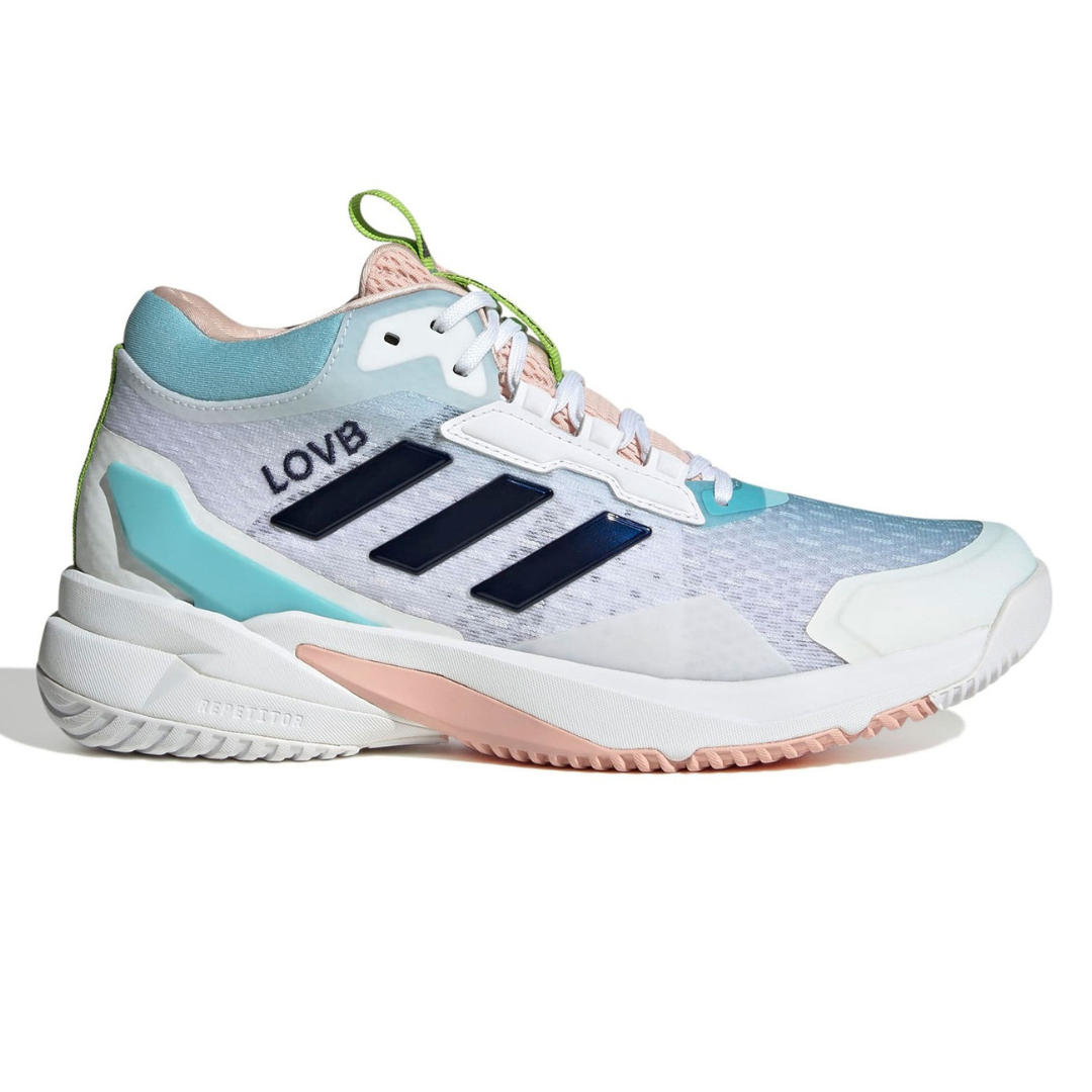 Tênis Adidas Crazyflight Mid 6 - Azul - Bege