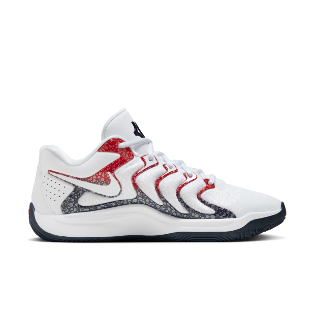 Tenis Nike KD17 - Branco - Vermelho