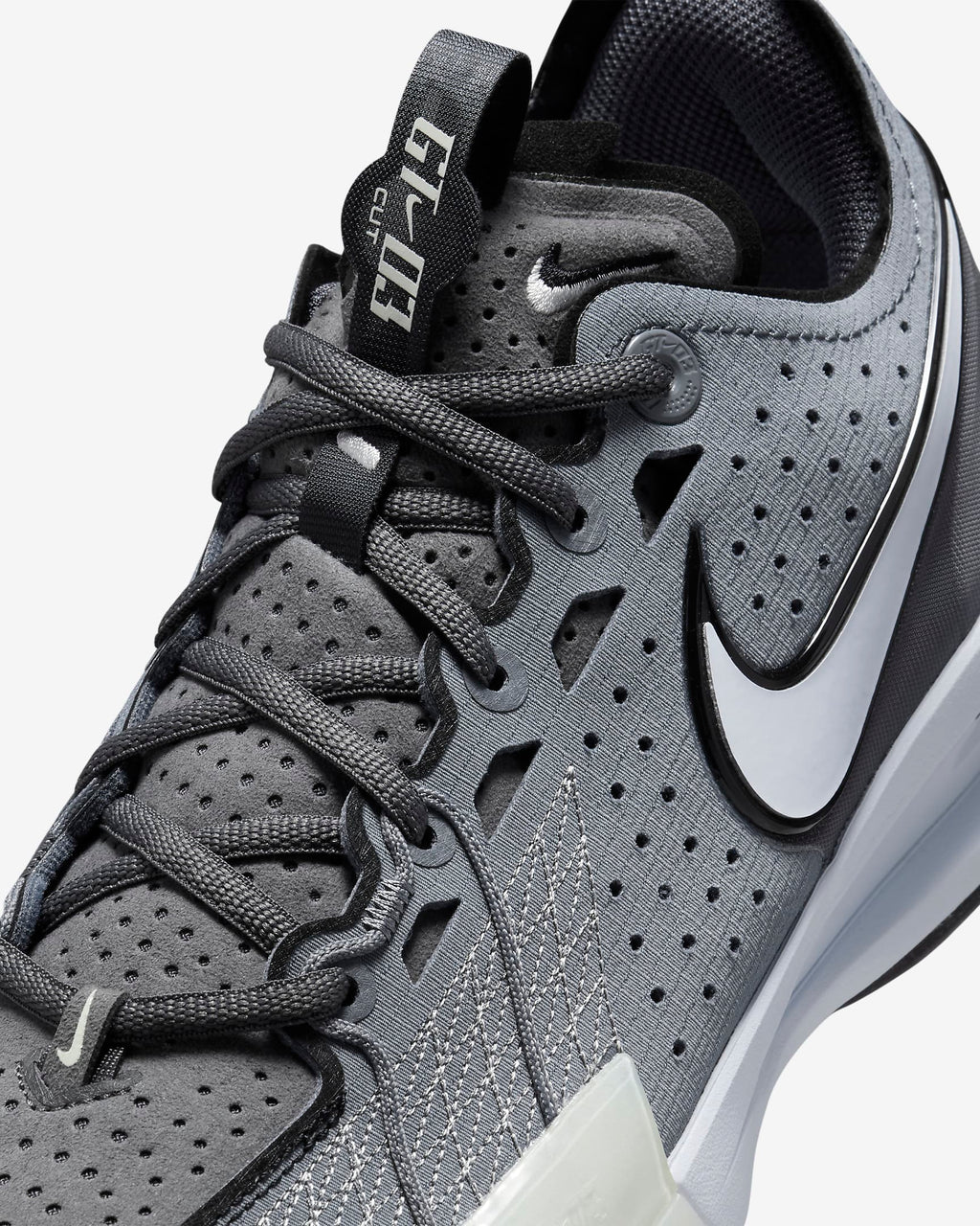 Tênis Nike G.T. Cut 3 - White Gray with Black