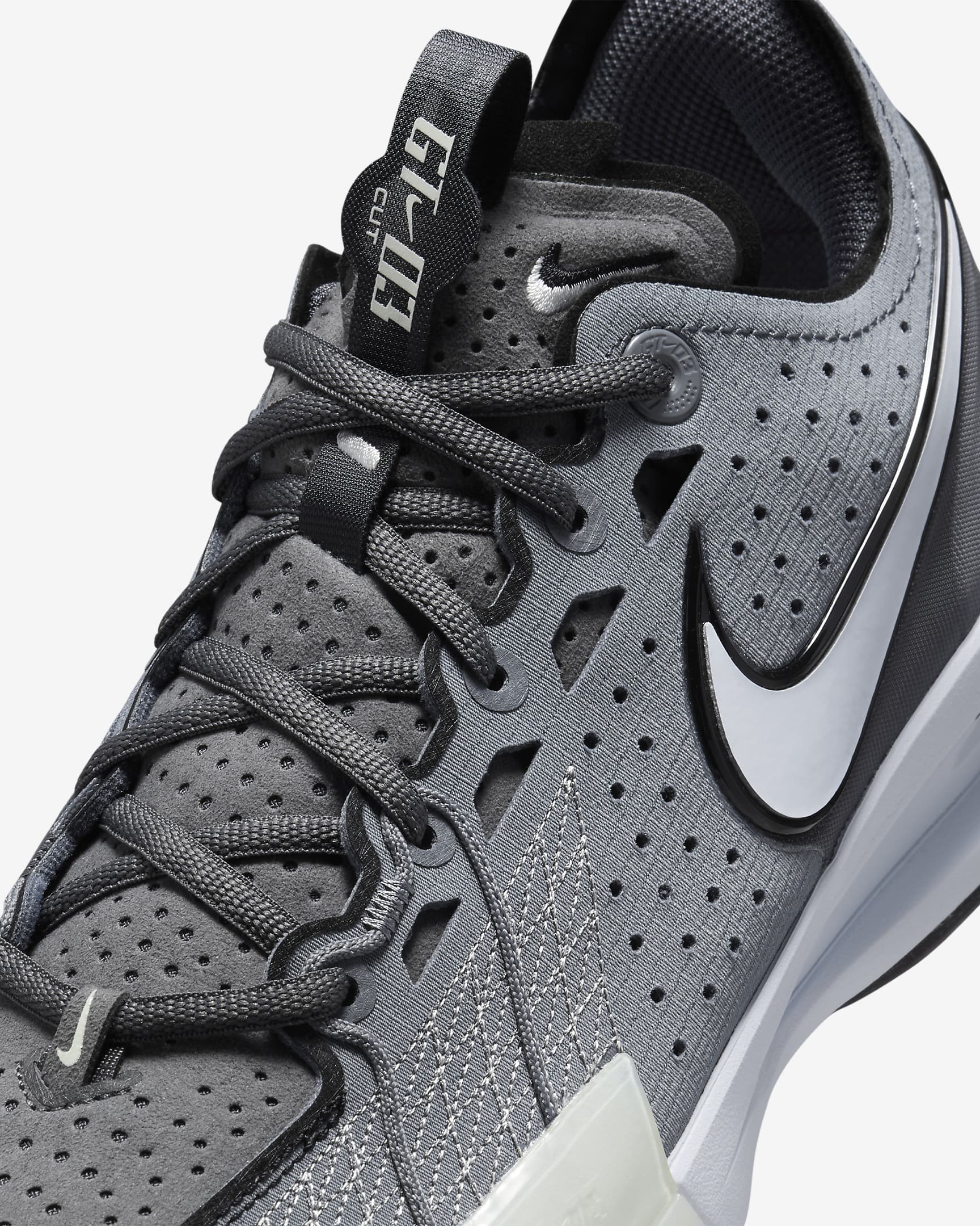 Tênis Nike G.T. Cut 3 - White Gray with Black