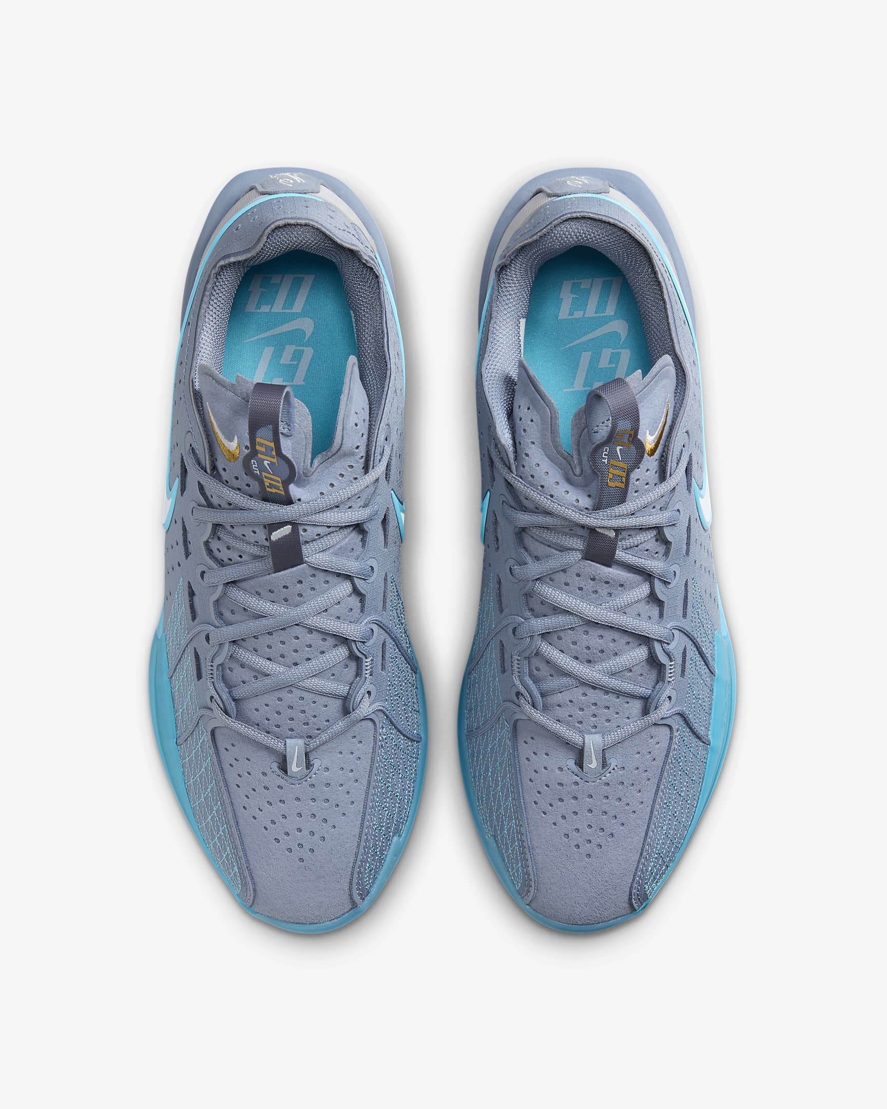 Tênis Nike G.T. Cut 3 - Gray - Blue