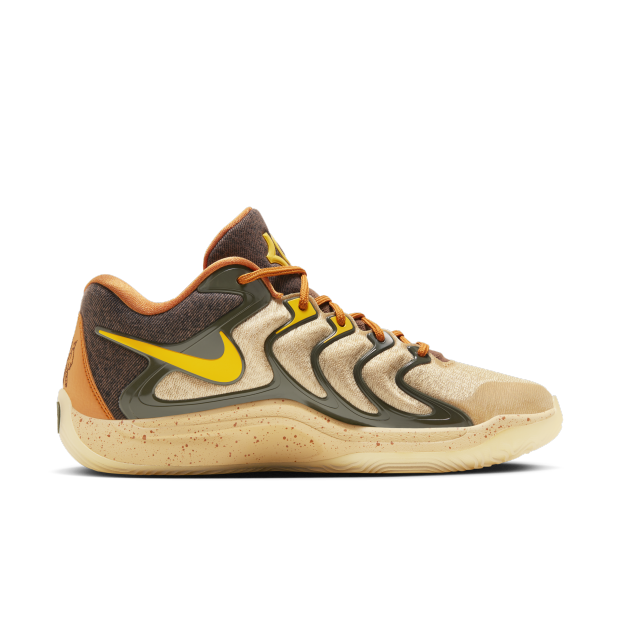 Tenis Nike KD17 - Bege - Amarelo