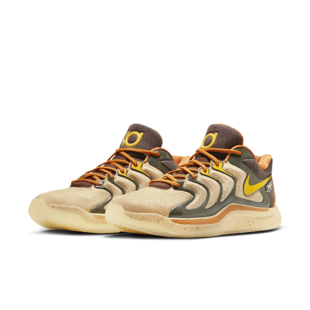 Tenis Nike KD17 - Bege - Amarelo