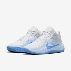 Tênis Nike Precision 8 - Branco - Azul Claro