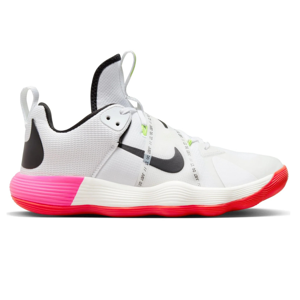 Tênis Nike React HyperSet 1 Vôlei - Branco - Rosa