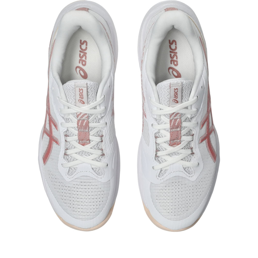 Tenis Asics Netburner Ballistic ff 4 - Branco - Rosa