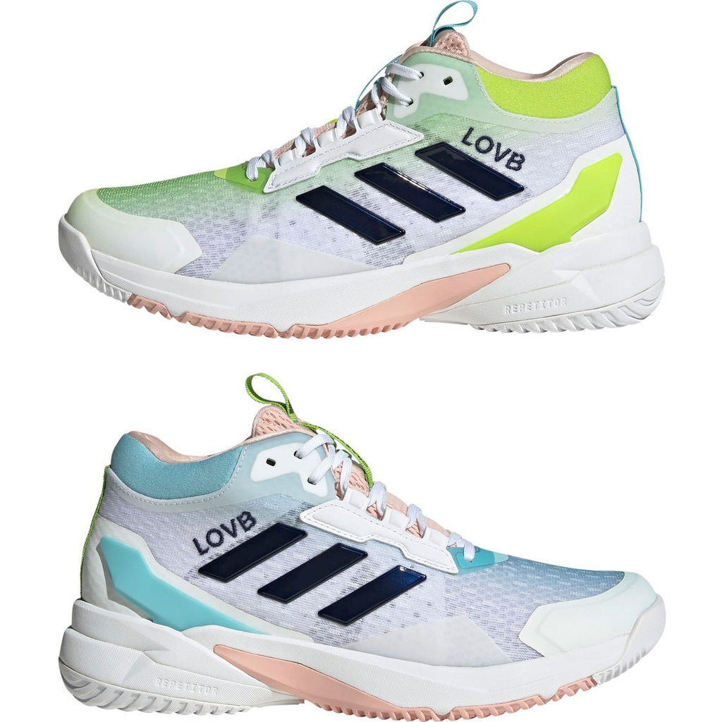Tênis Adidas Crazyflight Mid 6 - Azul - Bege