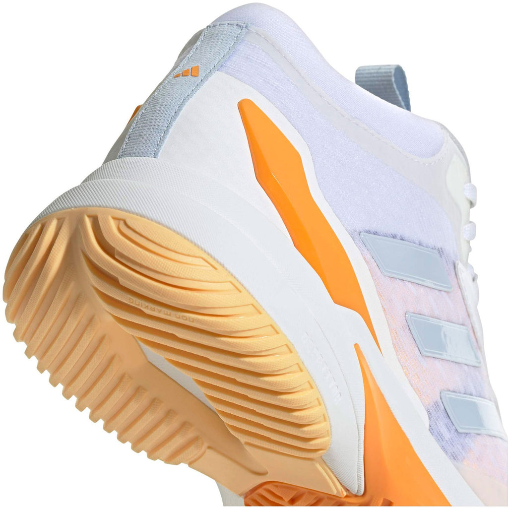 Tênis Adidas Crazyflight Mid 6 - Branco - Laranja