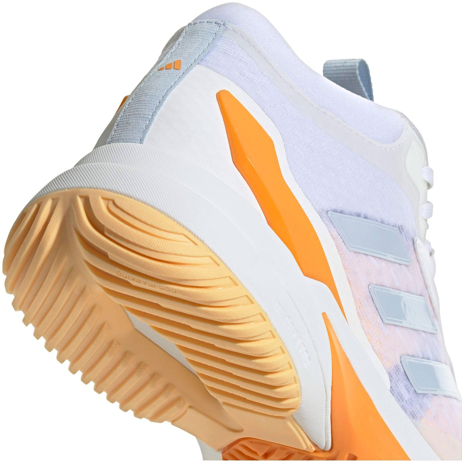 Tênis Adidas Crazyflight Mid 6 - Branco - Laranja