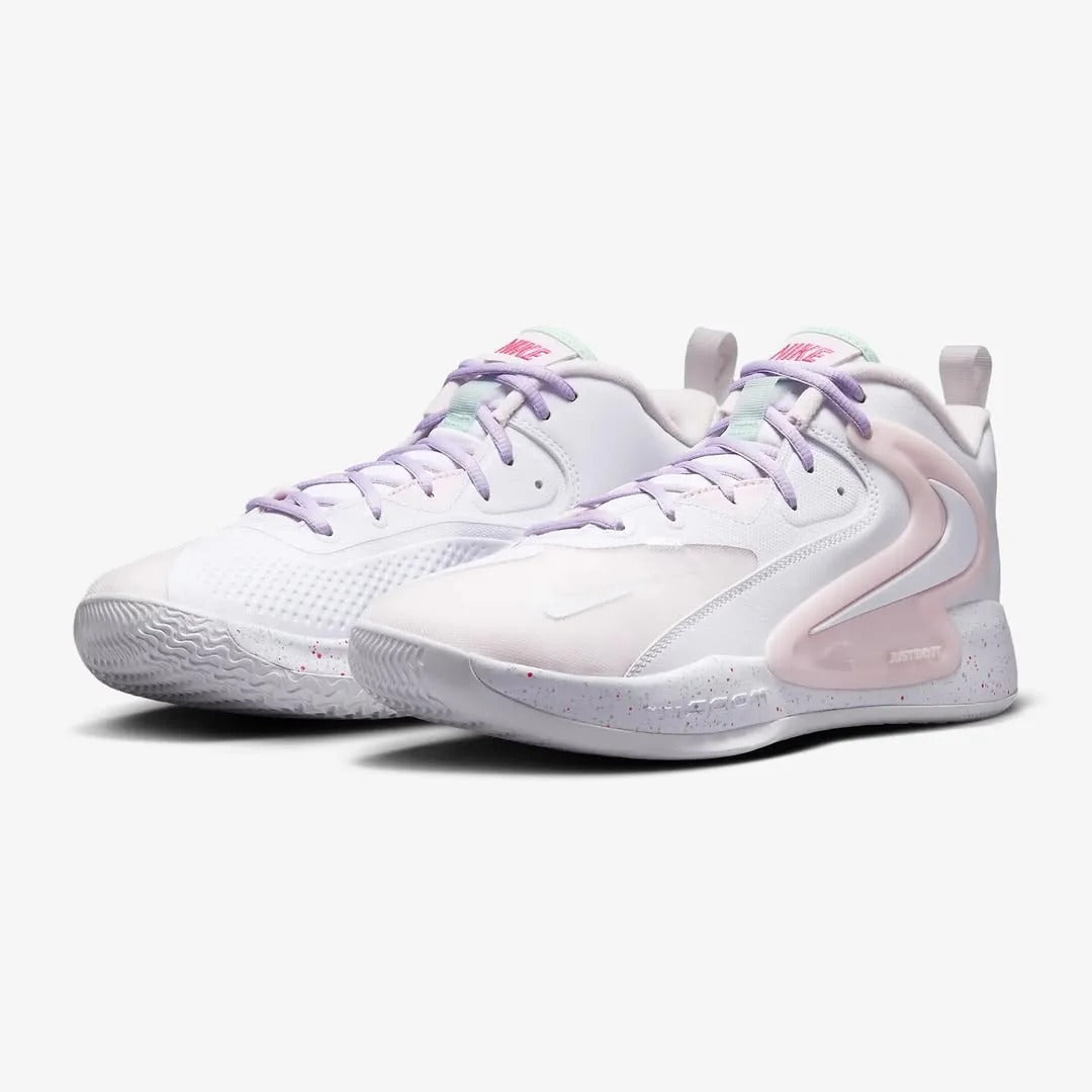 Tênis Nike React HyperSet 2 Vôlei - Rosa - Branco