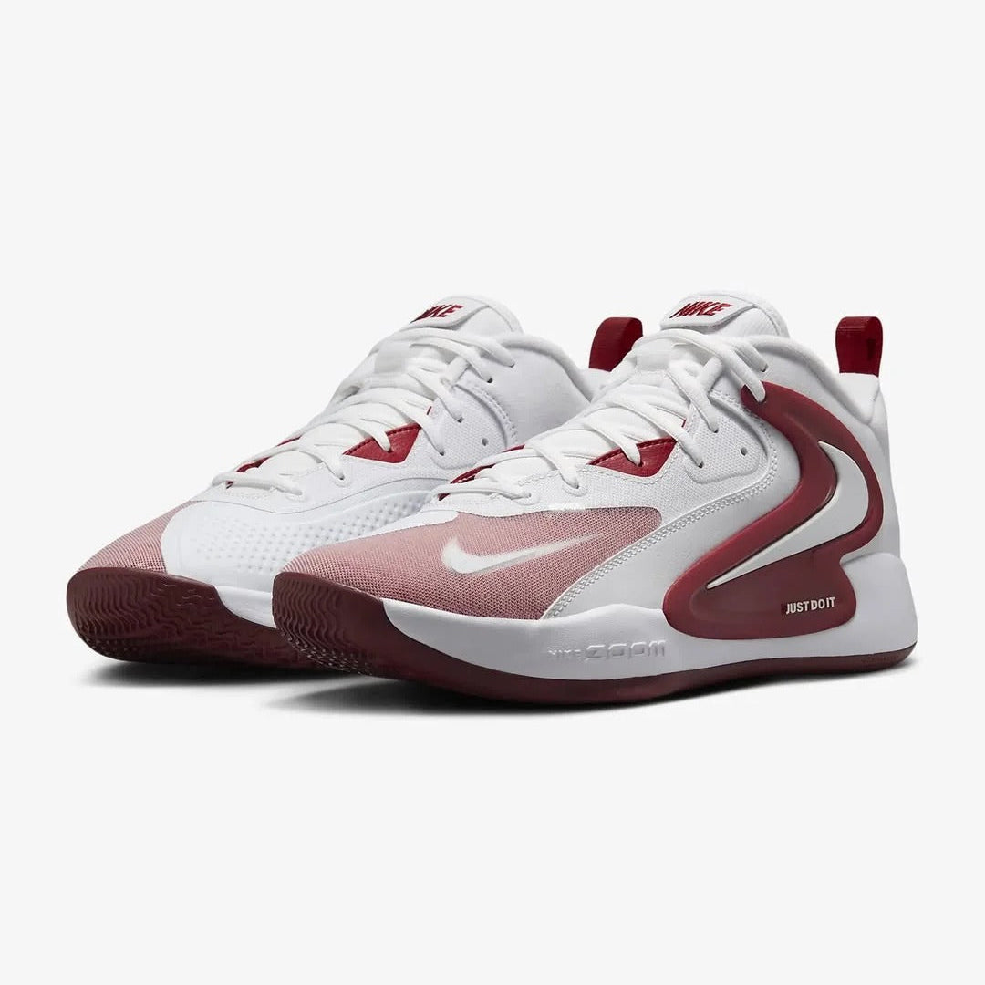 Tênis Nike React HyperSet 2 Vôlei - Branco - Vermelho