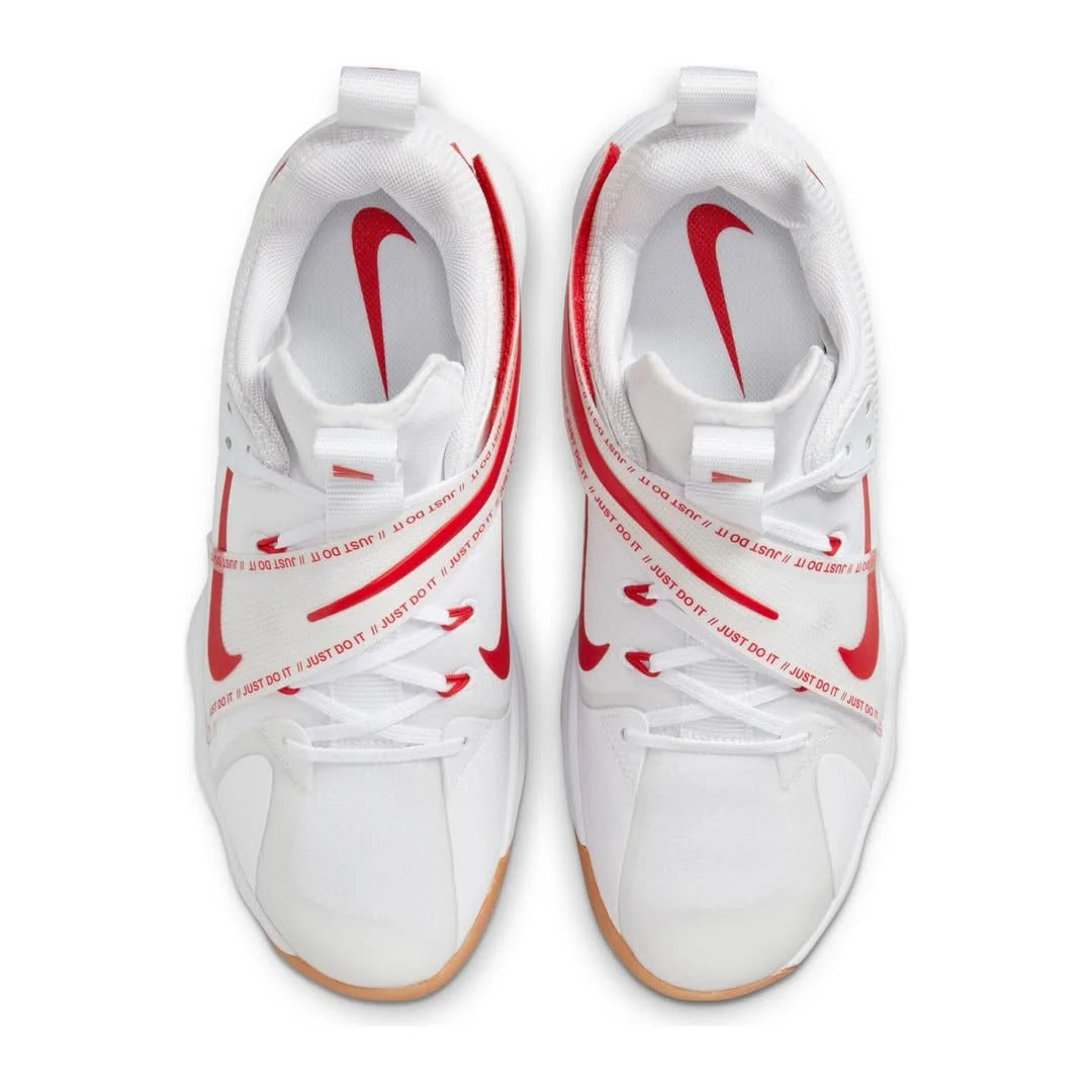 Tênis Nike React HyperSet 1 Vôlei - Branco - Vermelho