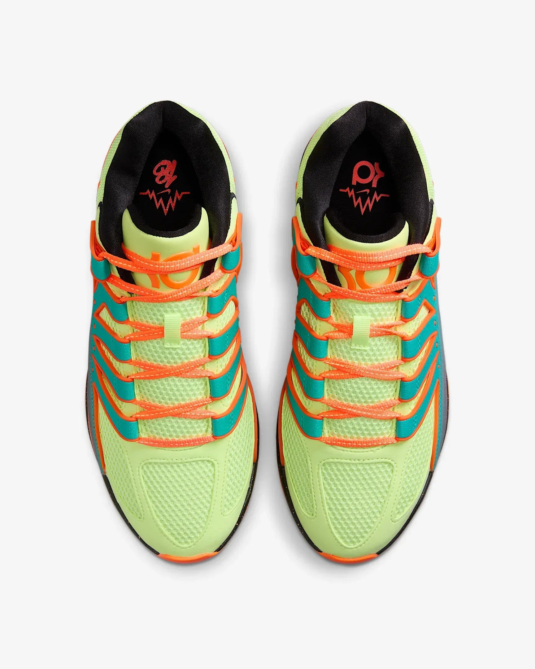 Tenis Nike KD18 - Verde - Laranja