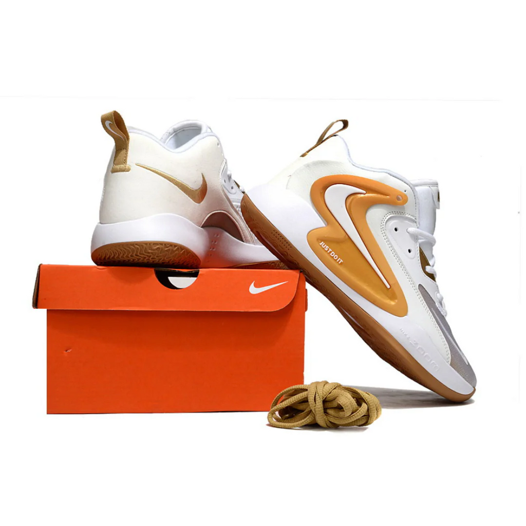 Tênis Nike React HyperSet 2 Vôlei - Branco - Amarelo