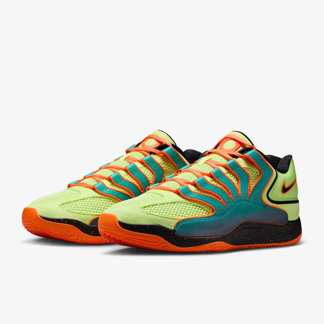 Tenis Nike KD18 - Verde - Laranja