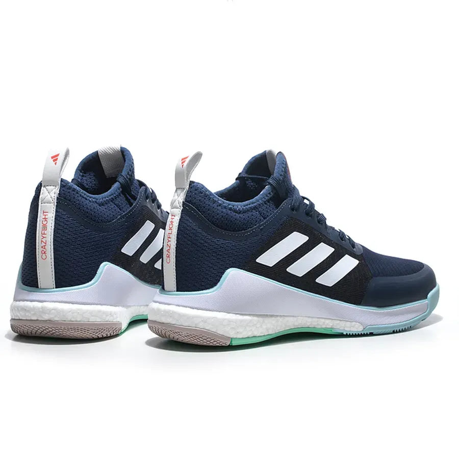 Tênis Adidas Crazyflight Mid – Azul - Branco - Preto