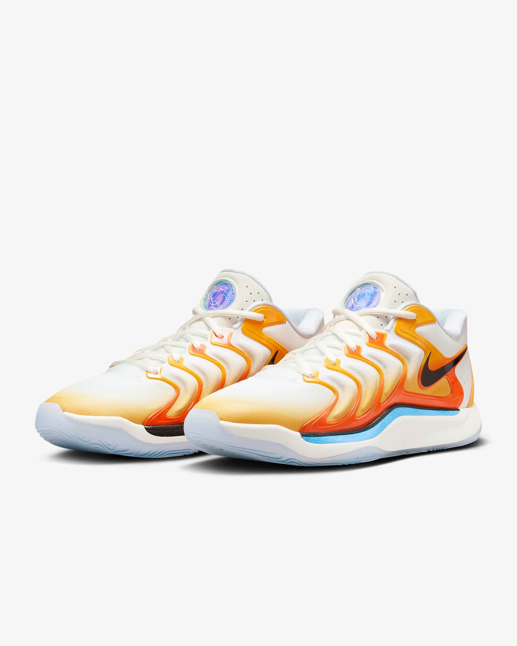 Tenis Nike KD17 - Branco - Laranja